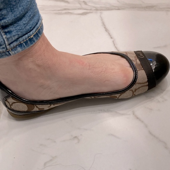 Coach Cecile Brown Signature Logo Flats - Picture 4 of 4